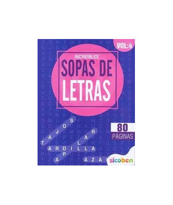 INCREÍBLES SOPAS DE LETRAS...